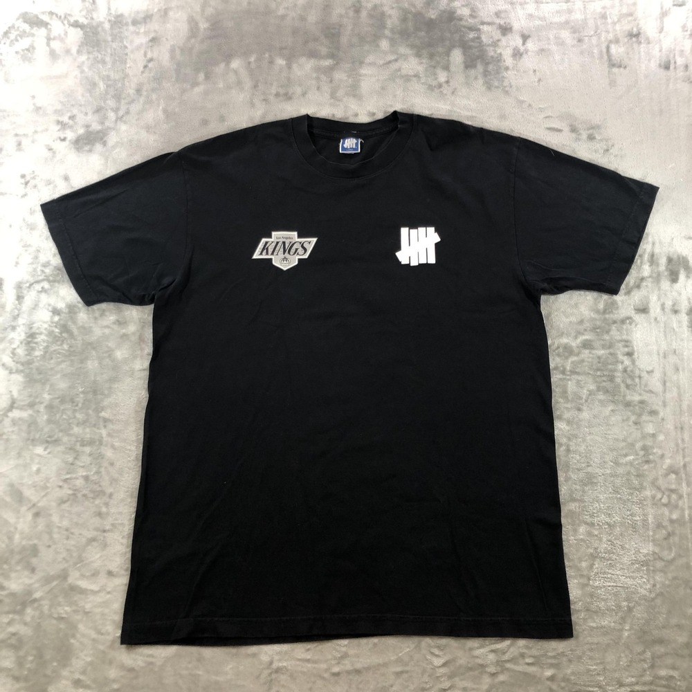 Vintage Los Angeles Kings Shirt Mens Large Black NHL Hockey UNDFTD Graphic Tee